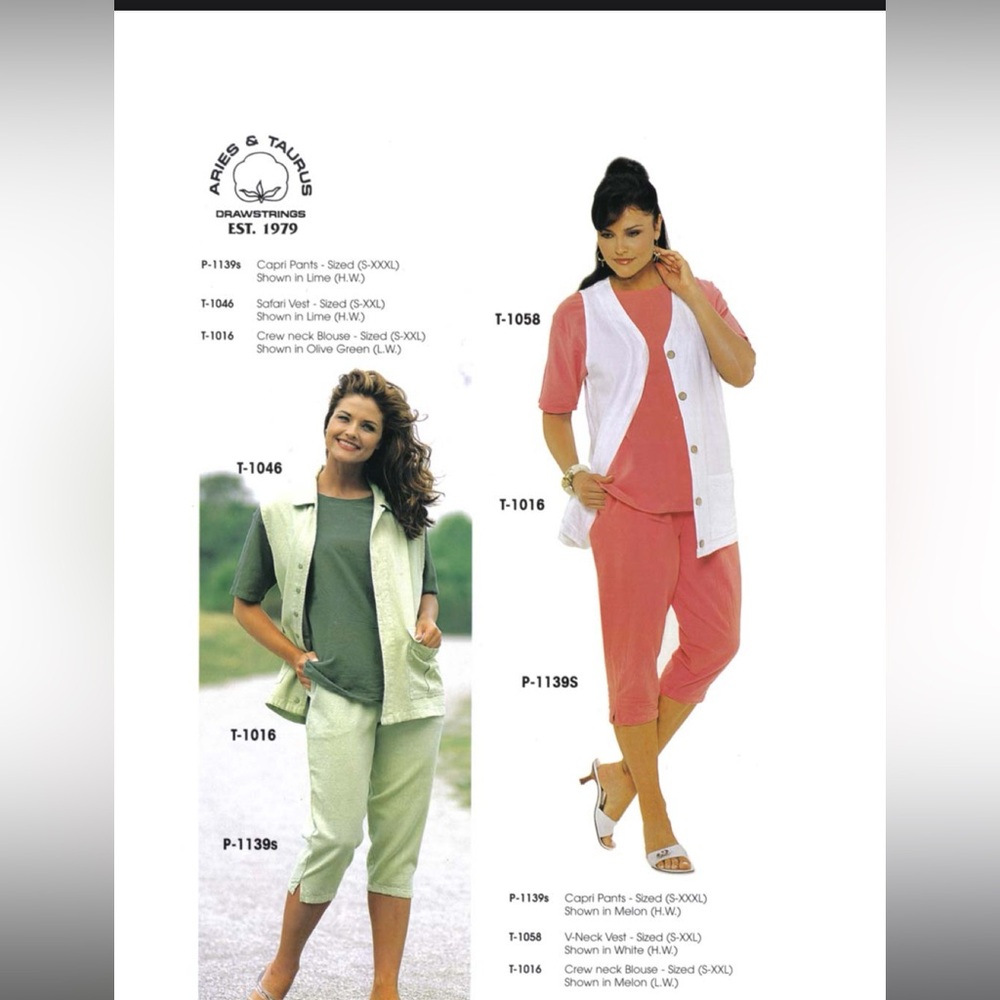 ♈️Aries & Taurus ♉️ Drawstrings White Sleeveless Cotton Button-Down Vest RARE